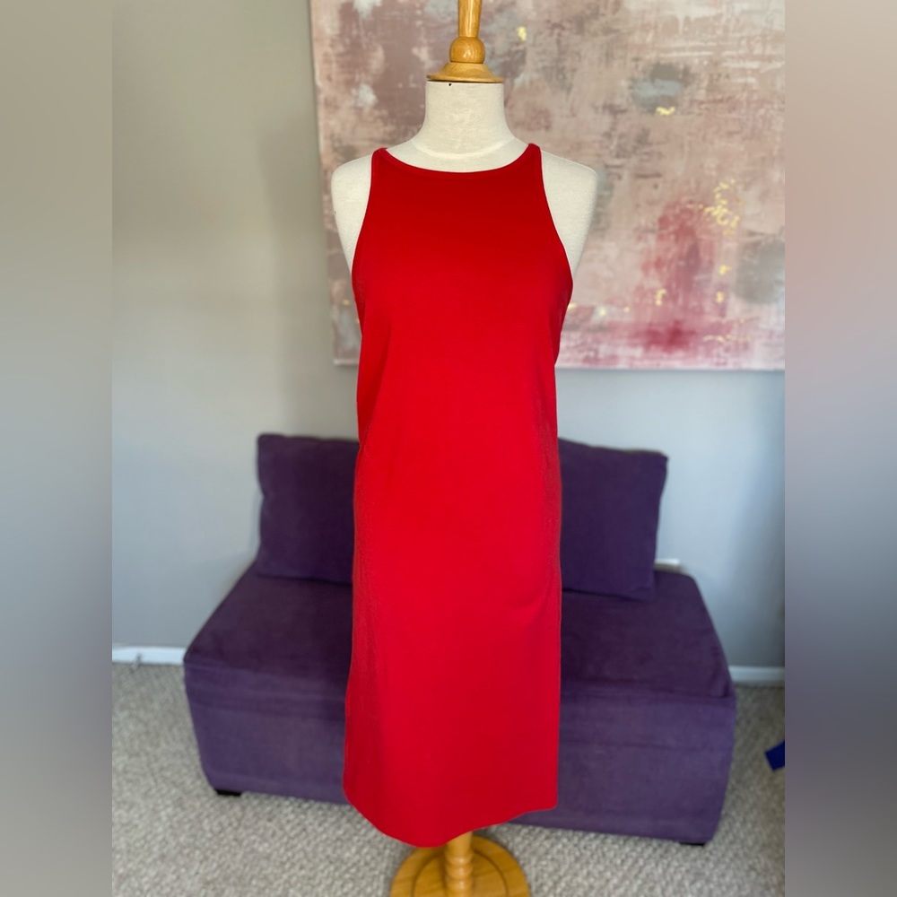 LOLE red tank top style maxi dress size small